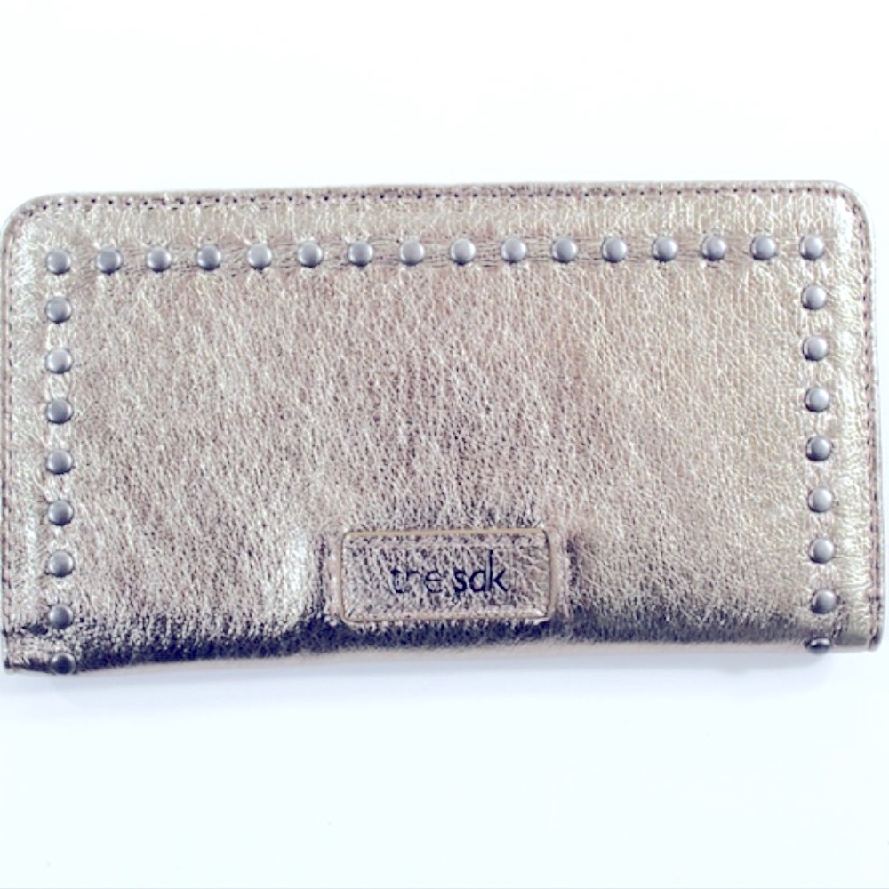 The Sak Sanibel Leather Pyrite Metallic Wallet